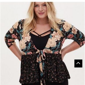 Torrid Knit Baby Doll Jacket